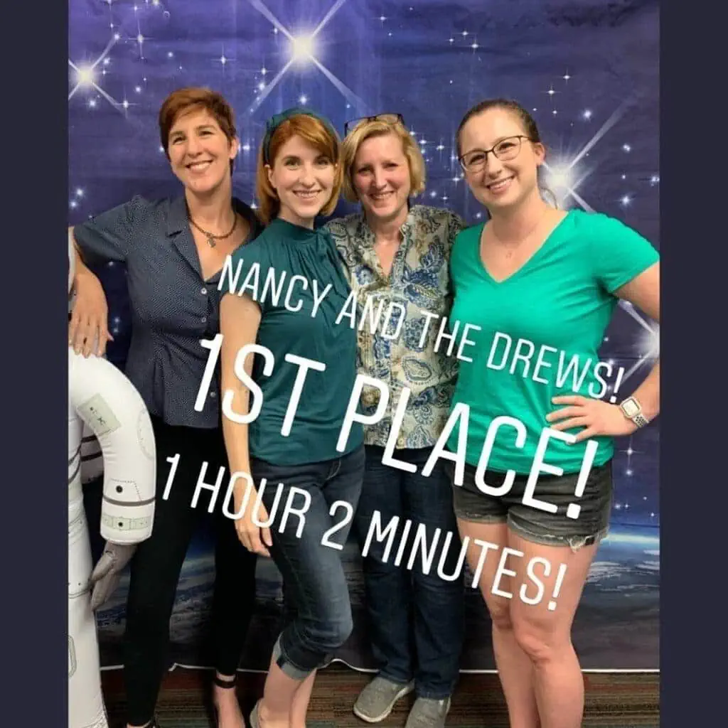 Me with my mom and two friends after winning first prize in a jigsaw puzzle building contest. Learn a little more about me!